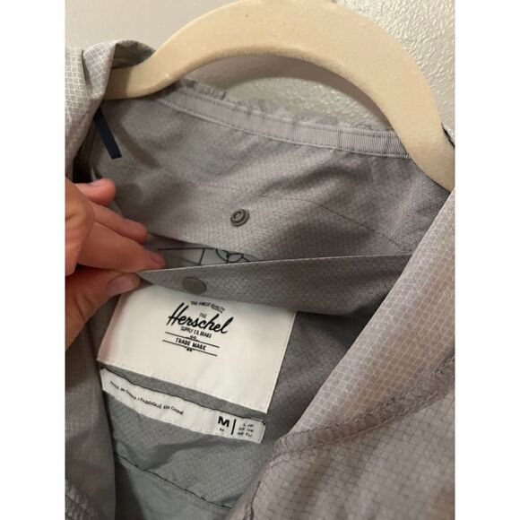 Herschel Grey Voyage Wind Breaker Sz. M - Picture 4 of 13